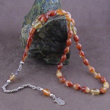 Tesbih Rüyası Damarlı Sıkma Kehribar Tesbih