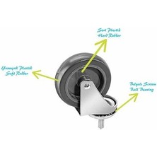 Omnisoft Uctm CK752 Krom Taşıyıcı Krom Pres Çift Kovalı Temizlik Arabası