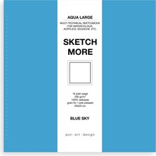 Poli Art Design Kare 20X20 cm Eskiz Defteri (Suluboya ve Grafik Için) Watercolour Big Sketchbook