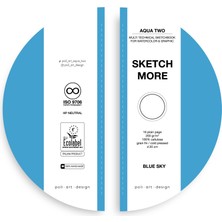 Poli Art Design Yuvarlak D20 cm Eskiz Defteri (Suluboya ve Grafik Için) Watercolor Round Sketchbook