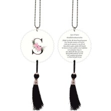 Lizpo Decor S Harfli ve Ayetel Kürsili Dikiz Ayna Süsü Model 1