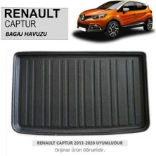 Born Garage 2015 Renault Captur Bagaj Havuzu 3D Tam Uyumlu Siyah