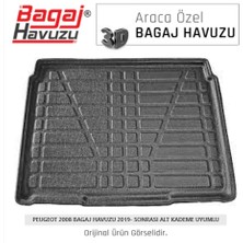Born Garage 2019 Peugeot 2008 Bagaj Havuzu Tam Uyumlu Kauçuk