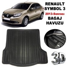 Born Garage 2016 Renault Symbol Bagaj Havuzu Tam Uyumlu Kauçuk