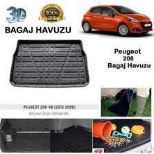 Born Garage 2018 Peugeot 208 Bagaj Havuzu Uyumlu 3D Model Kokusuz Kauçuk