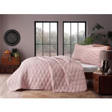 Taç Yatak Örtüsü Seti Marissa Pudra Çift Kişilik