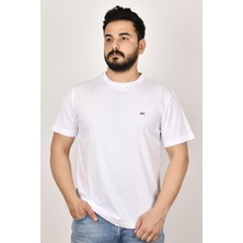Lee L60UFQ12  Erkek Beyaz  Bisiklet Yaka T-Shirt