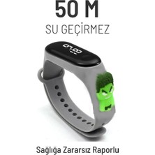 Dzc Kuzenler Avm Dijital Dokunmatik LED Ekran Su Geçirmez Figürlü Çocuk Kol Saat Slikon Kordon Bileklik Karakterli