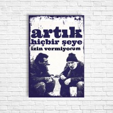 Trend Poster Tuncel Kurtiz Retro Ahşap Poster