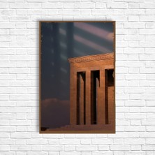 Trend Poster Anıtkabir Atatürk Retro Ahşap Poster