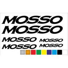 Oto Sticker Mosso Bisiklet Kadro Sticker Seti Premium Kalite