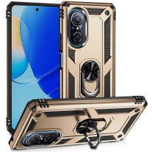 Kzy Huawei Nova 9 Se Kapak Military Yüzüklü Stantlı Panzer Tank Kılıf - Gold