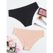 Zag Lingerie Lazer Kesim Esnek Iz Yapmayan 2'li Paket Bikini Külot