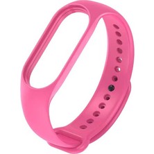 Case 4U Xiaomi Mi Band 7 Akıllı Bileklik Klasik Silikon Kordon Koyu Pembe