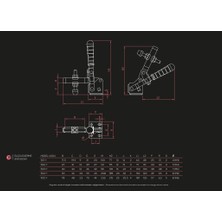 Enigma Clamp Dikey Bağlantı Elemanları / 1101-Y / Yatay Taban