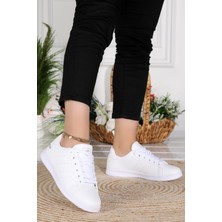 Potincim 15306 Günlük Yürüyüş Rahat Taban Bayan Spor Ayakkabı Full Beyaz