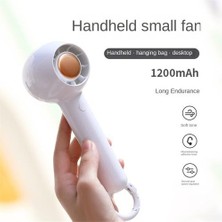 Xhltd 1200MAH Plastik Elde Taşınan Fan, USB Şarj Edilebilir Taşınabilir Fan Öğrenci Yurtta Küçük Fan Için Uygun (Yurt Dışından)