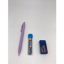Gıpta Cloud-X 0.7 Versatil Kalem + Gıpta 0.7 2b 60MM Uc + Gıpta Premium Mavi Sınav Silgisi