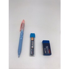 Gıpta Cloud-X 0.7 Versatil Kalem + Gıpta 0.7 2b 60MM Uc + Gıpta Premium Mavi Sınav Silgisi