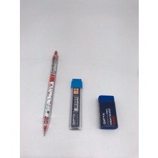 Gıpta Color-X2 0.7 Versatil Kalem + Gıpta 0.7 2b 60MM Uc + Gıpta Premium Mavi Sınav Silgisi