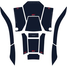 GP Kompozit Honda Forza 750 2021-2024 Uyumlu Tank Pad Seti Lacivert