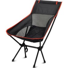 Xhltd Açık Moon Sandalye Kamp Barbekü, Taşınabilir Katlanır Backrest Yüksek (Yurt Dışından)