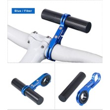 Profisher M365 Elektrikli Scooter Için Gidon Montaj Ek Bar 10CM Karbon Boru Mavi
