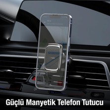 Polhammobile Polham Araç Içi Havalandırma Girişli Manyetik Mıknatıslı Telefon Tutucu, Titremez Düşmez Car Holder