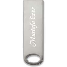 Sedef Silver Kişiye Özel Anahtarlık Zincirli Hediyelik USB Flash Bellek 32 GB