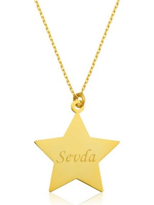 925 Gümüş Yıldız 925 Ayar Gümüş Kolye