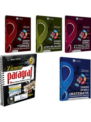 Çanta Yayınları 8. Sınıf Matematik Zaman Ayarlı Kazanım Soru Bankası
