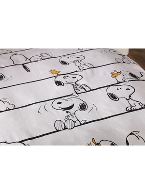 Doqu Home Lisanslı Snoopy Tek Kişilik Nevresim Takımı Seti