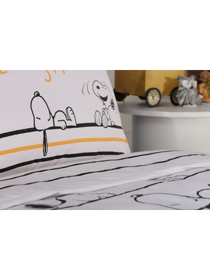 Doqu Home Lisanslı Snoopy Tek Kişilik Nevresim Takımı Seti