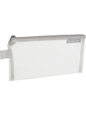 Faber-Castell Gri Fermuarlı Mesh Dosya Kalem Tipi Ergonomik Tasarım ile Kullanım Kolaylığı