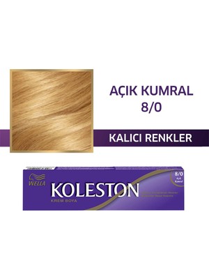 Wella Koleston Koleston Single Tüp Saç Boyası 8/0 Açık Kumral