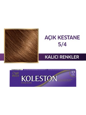 Wella Koleston Koleston Single Tüp Saç Boyası 5/4 Açık Kestane