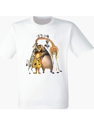 Madagascar  Beyaz Tshirt