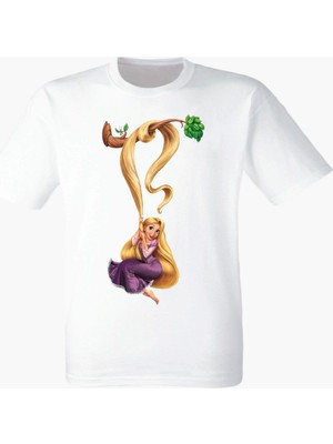 Rapunzel  Beyaz Tshirt