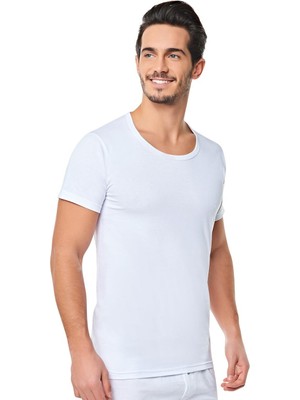 Seher Yıldızı 6'lı Paket Erkek Penye Bisiklet Yaka Fanila Atlet