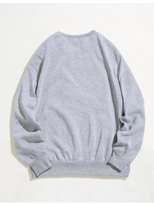 Kadın Oversize Kücük Kelebek Baskılı Sweatshirt