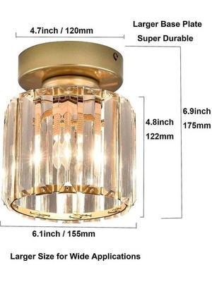 SLD Lambalar Küçük Kristal Tavan Işık Kristal Ch Elier Modern LED Tavan Işık Kolye Fikstür (Yurt Dışından)