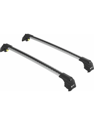 Turtle Can Carry Turtle Air-2 Silver Kit, Ssangyong Tivoli Tavan Taşıyıcı Portbagaj, Bisiklet ve Kayak Taşıyıcı Ara Atkı Seti, Gri