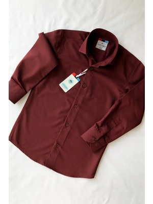 Düz Uzun Kol Okul Çocuk Gömleği