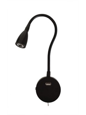 Yiğitled 12V Usbli Okuma Lambası Yat Karavan Marine 3W Günışığı Anahtarlı 25 cm Spiral Krom Yigit Led