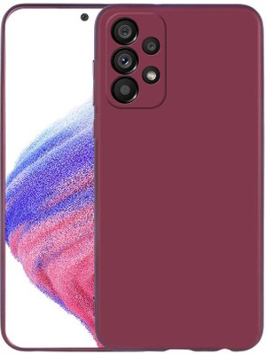 Galaxy A33 5g Kılıf Silikon Yumuşak Dokulu Premium- Mürdüm