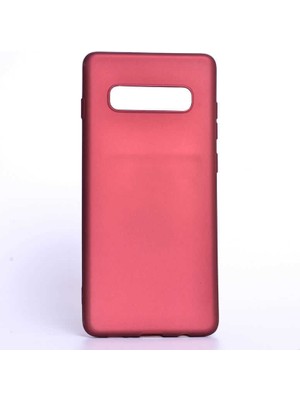 Galaxy S10 Plus Kılıf Silikon Yumuşak Dokulu Premium- Mürdüm