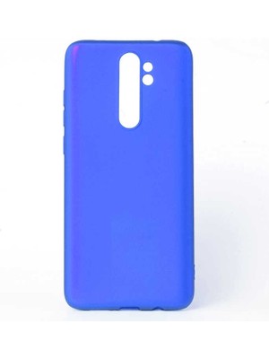 Xiaomi Redmi Note 8 Pro Kılıf Silikon Yumuşak Dokulu Premium- Saks Mavi