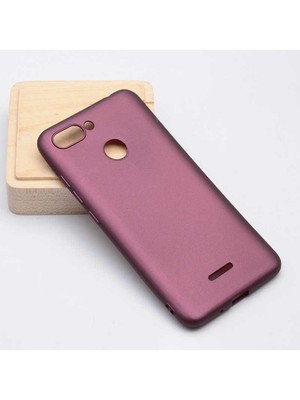 Xiaomi Redmi 6 Kılıf Silikon Yumuşak Dokulu Premium- Mürdüm