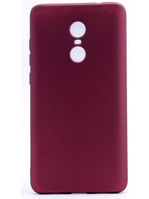 Xiaomi Redmi Note 4x Kılıf Silikon Yumuşak Dokulu Premium- Mürdüm