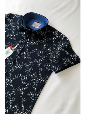 Leew Kids Yıldız Detaylı Trend Kısa Kol Çocuk Gömleği